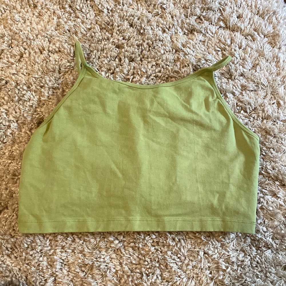 Indigo Luna Ananda Yoga Bra Crop - Apple Green